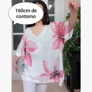 Blusa hilo flor