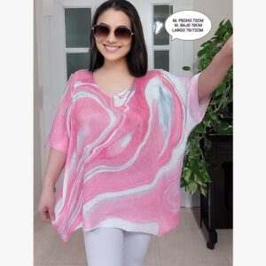 Blusa hilo agua rosa