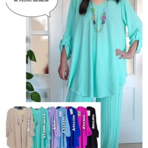 Conjunto blusa y pantalón